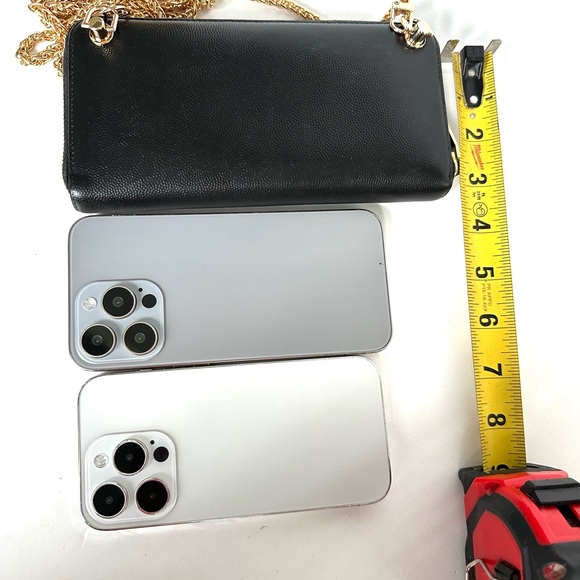 💯 YSL Saint Laurent Black Leather Zippered Wallet on Chain w/ auth cert - Picture 11 of 13